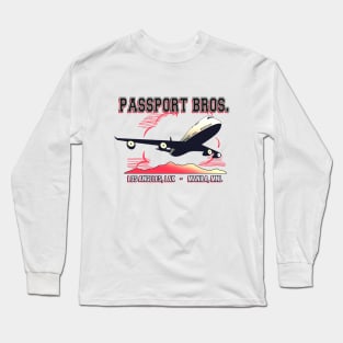 The pass port bros. brotherhood logo design Long Sleeve T-Shirt